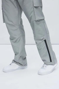 Pantalon de Sport respirant pour hommes de haute qualité Anti-rides Jogging pantalon de survêtement cheville fermeture éclair longues poches entraînement ample - Product Image 3