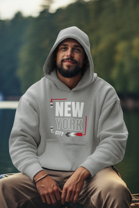 Love New York เสื้อฮู้ดผู้ชายทำจากผ้าฝ้ายขนแกะ100% ผ้าซักกรด - Product Image 2