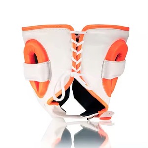 Premium Genuine Leather Boxing <b>Training</b> Set With Boxing Gloves <b>Head</b> Guard Groin Guard Hand Wraps Complete Sparring Kit For Adult - Product Image 4