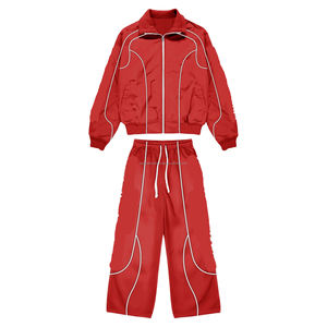 Customized Sportswear Set <b>Lightweight</b> Nylon <b>Jacket</b> and Pants Set Zippered Windproof Casual <b>Running</b> Windbreaker <b>Jacket</b> Outerwear - Product Image 4