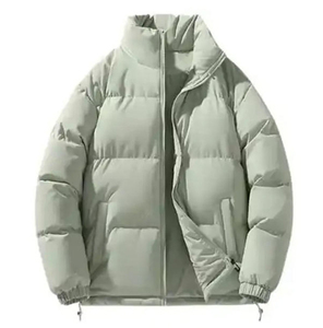 Unisex Waterproof Windproof Bomber Jacket <b>Nylon</b> <b>Fabric</b> Polyester/<b>Cotton</b> Blend stand collar Zipper Closure Loose Fit Formal Style - Product Image 6