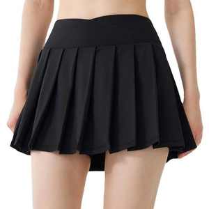 กระโปรงเทนนิสที่มีสไตล์และระบายอากาศได้ดี พร้อมกางเกงในในตัว สำหรับเด็กผู้หญิง ออกกำลังกาย ผลิตจากผ้าโพลีเอสเตอร์ผสมสแปนเด็กซ์ ป้องกันไฟฟ้าสถิต - Product Image 2