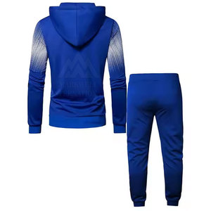 ชุดวอร์มมีซิปสำหรับผู้ชายผ้าคอตตอนดีไซน์ใหม่เสื้อผ้าแนวสตรีทมีฮู้ดสำหรับฤดูหนาวไซส์ใหญ่พิเศษลายพื้น - Product Image 3