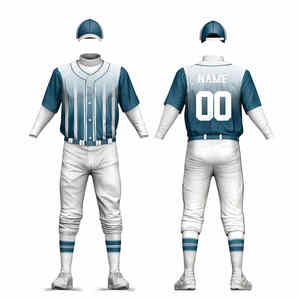 Nouvelle arrivée OEM vente en gros hommes blanc Baseball personnalisé Polyester votre propre conception uniforme de Baseball uni OEM 2025 - Product Image 1
