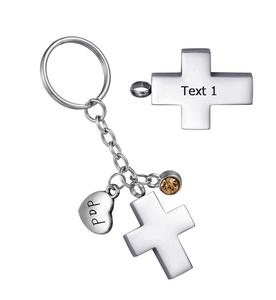 Customized Prayer Memorial Keychain Cremation Jewelry Urn <b>Necklace</b> for Human <b>Ashes</b> Chain Suitable for Women Men Custom Size - Product Image 4