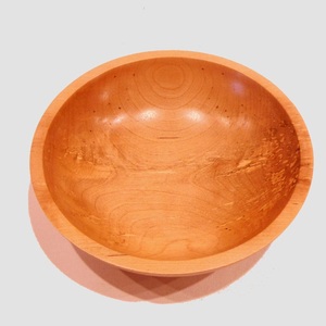 Bol à salade en bois de style bohème moderne fabriqué à la main de haute qualité poli pour servir des nouilles à soupe ustensiles de cuisine en corne sculptée - Product Image 1