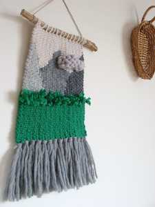 Tenture murale en bois faite à la main écologique avec patchs en tissu recyclé, art décoratif durable pour les maisons culturelles et le monde entier - Product Image 6