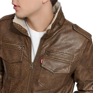 Veste en cuir pour homme de qualité supérieure, prix de gros, design OEM confortable, design personnalisé, nouveau design, vêtements décontractés, quantité en vrac - Product Image 6