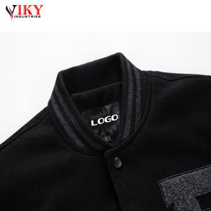 VIKY INDUSTRIES-Chaqueta de béisbol con estampado personalizado para hombre, chaqueta ajustada informal para primavera y otoño - Product Image 3