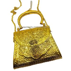 DESSINS ASSORTIS SAC/BOÎTE D'EMBRAYAGE EN MÉTAL LAITON pour le meilleur sac à main de soirée de mariage PAR ARTISANAT DE LUXE À BAS PRIX - Product Image 1