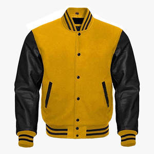 Veste universitaire à manches en cuir, confortable, de qualité supérieure, élégante, tendance sportive, design personnalisé, vêtement extérieur, performance tendance - Product Image 2