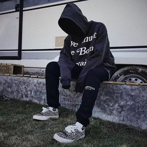 เสื้อฮู้ดดี้พิมพ์ลายพัฟฟ์สำหรับผู้ชาย รุ่นปี 2026 ทรงโอเวอร์ไซส์ ผ้าฝ้าย 100% สกรีนโลโก้ตามสั่งสำหรับฤดูใบไม้ผลิ - Product Image 5