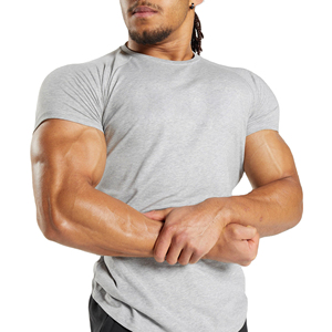 Camiseta de entrenamiento de gimnasio, ropa con logotipo personalizado para hombre, de manga corta Camiseta deportiva para culturismo, camiseta de Fitness muscular - Product Image 2