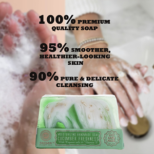 Savon Nettoyant Rafraîchissant au Concombre 2026 – Hydratation Intense Corps et Visage 80g – Marque Privée OEM ODM – Meilleures Ventes - Product Image 2