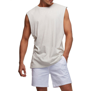 เสื้อกล้ามรัดกล้ามเนื้อสำหรับผู้ชาย,ผ้าระบายอากาศได้ดีผลิตจากผ้าเรียบสำหรับใส่ไปยิม - Product Image 5