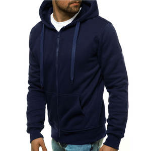 Haute qualité Double hommes Streetwear personnalisé polaire fermeture éclair plaine sweats à capuche hommes mode Streetwear - Product Image 5