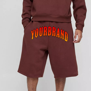 OEM/ODM 100% pantalones cortos de jogging de algodón para hombres Color sólido de longitud larga con bolsillos laterales cómodo transpirable boxy hombre Jogger - Product Image 1