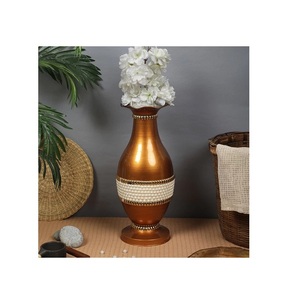 <b>Flower</b> <b>Vase</b> Matte Gold Color Classic Design Iron Metal <b>Vase</b> <b>Small</b> <b>Flower</b> <b>Vase</b> for Wedding Table Centerpiece Decorations - Product Image 2