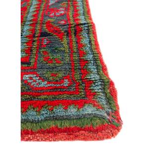 Alfombra Grande de Lana Anudada a Mano Aalam, Diseño Abstracto con Medallón Rojo Naranja, Rectangular, para el Hogar, Modelo Paem-327, para Entrada, Pasillo, Sala de Estar - Product Image 4