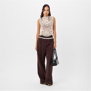 Chándal de verano con estilo de gran tamaño para mujer, chándal de felpa cálido, chándal grueso de verano sin hombros - Product Image 1