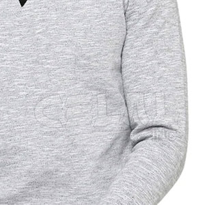 Sudadera lisa de manga larga, ropa deportiva de alta calidad, venta al por mayor, color blanco - Product Image 5