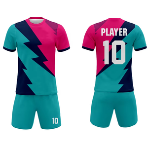 Nouvelle conception, vêtements de sport pour adultes, tenue de football de haute qualité, fabrication professionnelle, manches courtes, uniforme de football à séchage rapide - Product Image 2