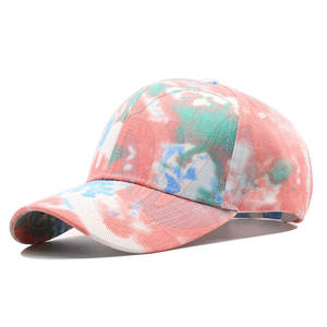 Tie Dye Printing Low MOQ Sombrero deportivo Personalizable Etiqueta privada Sombrero deportivo Adulto Sombrero deportivo clásico - Product Image 6