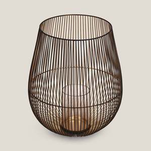 New Arrival <b>Large</b> BLACK IRON HURRICANE Metal <b>Candle</b> Holders <b>Lantern</b> Jars Set Table Decorations for Home Christmas Boxed - Product Image 3