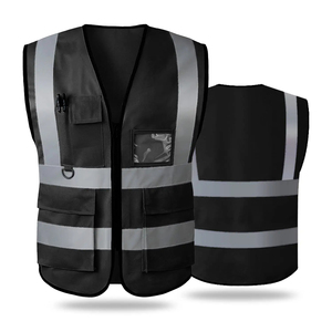 Chaleco de ropa de trabajo de poliéster de alta visibilidad Uniforme DE SEGURIDAD DE MALLA reflectante transpirable con diseño acolchado - Product Image 4