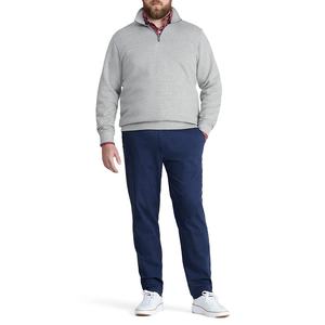 OEM Custom Drop Shoulder Lightweight Blank Garment Dyed 3D Pattern Oversized Pullover Half <b>Zip</b> Sweatshirt <b>Jumper</b> for Men - Product Image 5