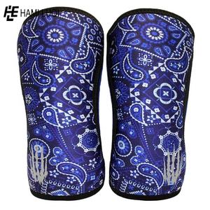 2025 chaud en gros écraser vos objectifs Gym genou manches 7mm néoprène Compression respirant robuste Logo personnalisé pour le sport - Product Image 3