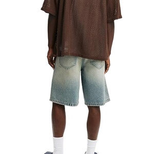 Pantalones Cortos de Lona Lavada y Desgastada de Alta Calidad para Hombre, Estilo Urbano, Ecológicos, Transpirables, Personalizables, Holgados, Casuales de Verano, Color Liso 2026 - Product Image 3