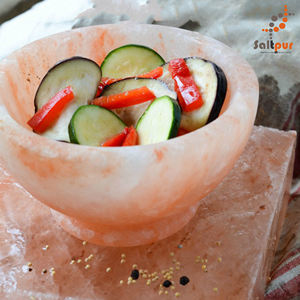 Bol à sel de l'Himalaya à mi-profondeur dans toutes les tailles, bol à mi-profondeur de sel de l'Himalaya, bol de service à sel de l'Himalaya - Product Image 2