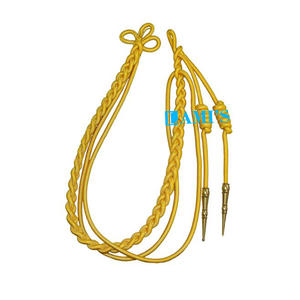 OEM Aiguillette al por mayor uniforme pertrechos diseño personalizado cordones de hombro Aiguillettes - Product Image 2