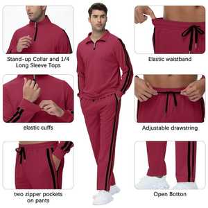 Men'<b>s</b> Autumn and Winter New Solid Color Hoodie+pants Two-piece Set Fashionable Casual Sports Set <b>Size</b> <b>S</b>-3XL Men'<b>s</b> <b>Tracksuit</b> - Product Image 6