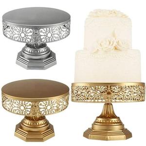 Elegante y Atractivo Soporte para Pastel de Metal Plateado para Bodas y Fiestas, Soporte Redondo de Varios Niveles con Revestimiento Antiarañazos al por Mayor - Product Image 5