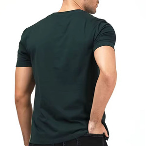 Nueva llegada 100% tela de algodón tasa razonable o cuello media manga logotipo personalizado hombres camiseta de moda - Product Image 4