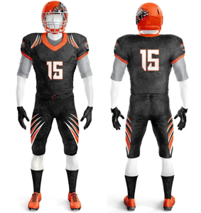 Diseño personalizado entrenamiento práctica poliéster fútbol americano Jersey sublimación joven niño Universidad fútbol americano uniforme - Product Image 4