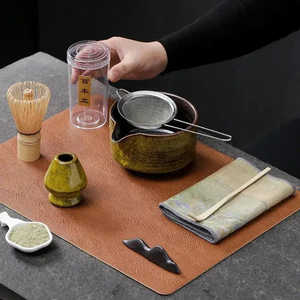 Juego de 7 utensilios para Matcha que incluye tazón, batidor, soporte, cuchara, toalla, tamiz y reposacucharas - Product Image 2