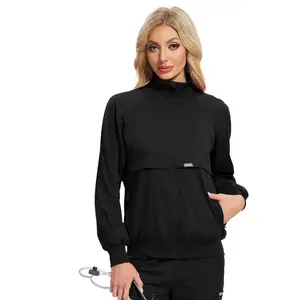 Ensemble de vêtements de travail pour infirmières, taille plus, unisexe, de haute qualité, extensible, détection des aiguilles, uniforme médical pour le personnel hospitalier - Product Image 5