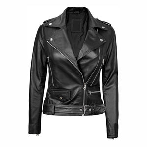 Streetwear New Style Women Leather <b>Jackets</b> High Quality Genuine Leather Women <b>Jackets</b> Low MOQ Best Sale - Product Image 1