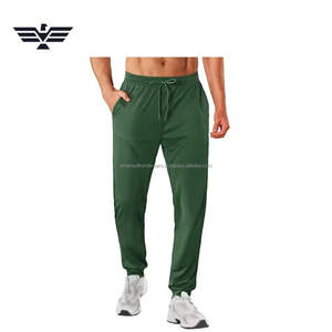 Pantalones Deportivos de Entrenamiento para Hombre, Premium, Ligeros, Mezcla de Poliéster/Algodón, Transpirables, Cintura Media Elástica, Estilo Deportivo - Product Image 2