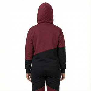 Sudaderas con Capucha de Moda Premium para Mujer, Ropa Casual Urbana, Bloques de Color, Sudadera con Capucha de Marca Personalizada, Hombros Caídos, Felpa, Precio al por Mayor - Product Image 3