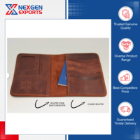 Porte-passeport de luxe de qualité supérieure, fabriqué à la main, design moderne, en cuir véritable, blocage RFID, fermeture à double pliage, conforme aux normes d'exportation