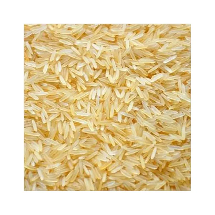 Sella 1121 beras Basmati berkualitas grosir/coklat gandum panjang 5% nasi putih rusak, gandum panjang India beras rebus, Beras melati