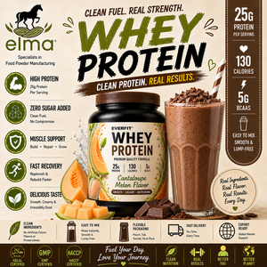 EVERFIT Isolat de protéines de lactosérum WPI en poudre, saveur pistache, 2 kg, 25 g de protéines, sans sucre ajouté, halal, OEM, marque privée, croissance musculaire - Product Image 1