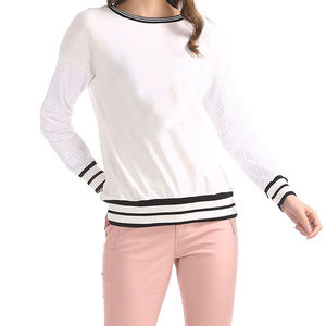 Nouveau style vêtements de rue sweats à col rond logo personnalisé à manches longues séchage rapide respirant surdimensionné femmes sweat personnalisé - Product Image 5