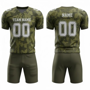 Uniforme de football américain personnalisé sublimé pour hommes et jeunes, vêtements de sport d'équipe personnalisés, comprend un maillot et un pantalon en tailles plus grandes - Product Image 1