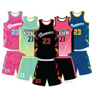 BSCI, uniforme de baloncesto de verano para ropa deportiva al aire libre, conjunto de chaleco y pantalones cortos de malla sublimada impresa de alta calidad de talla grande - Product Image 1