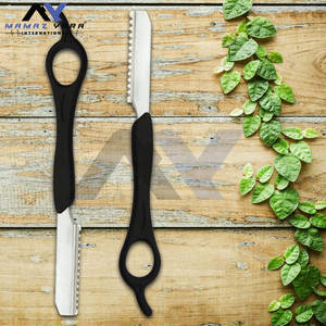 Premium <b>Feather</b> Signature Razor Stainless Steel Razor <b>Black</b> Handle Customize Salon Quality Shaves <b>Feather</b> Razors Thinning - Product Image 4